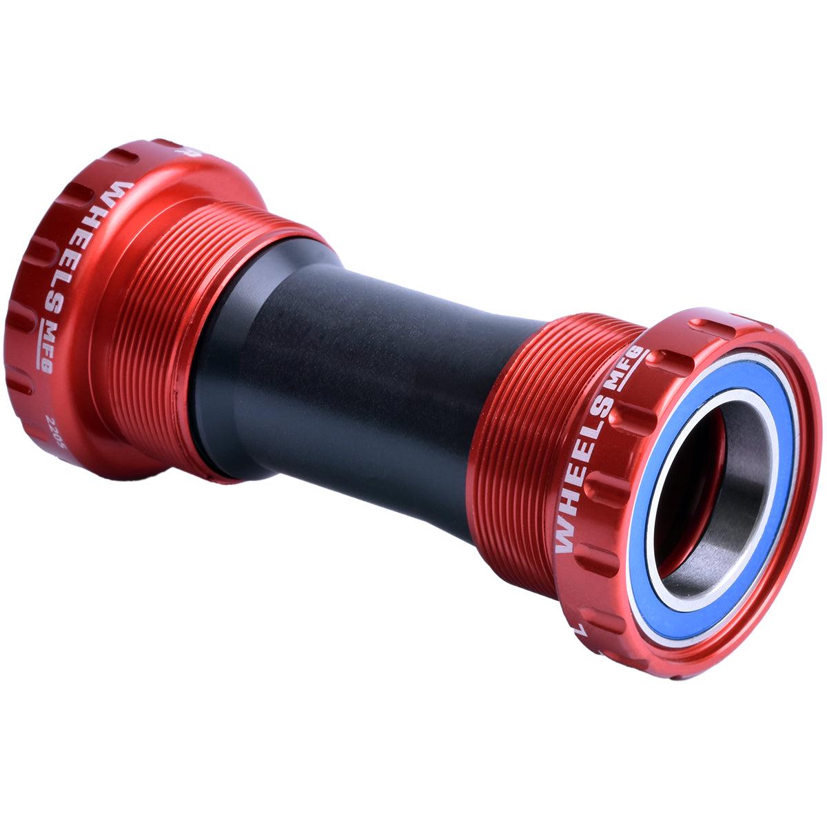 Threaded MTB ABEC-3 BB for 24mm Cranks (Shimano) - Red