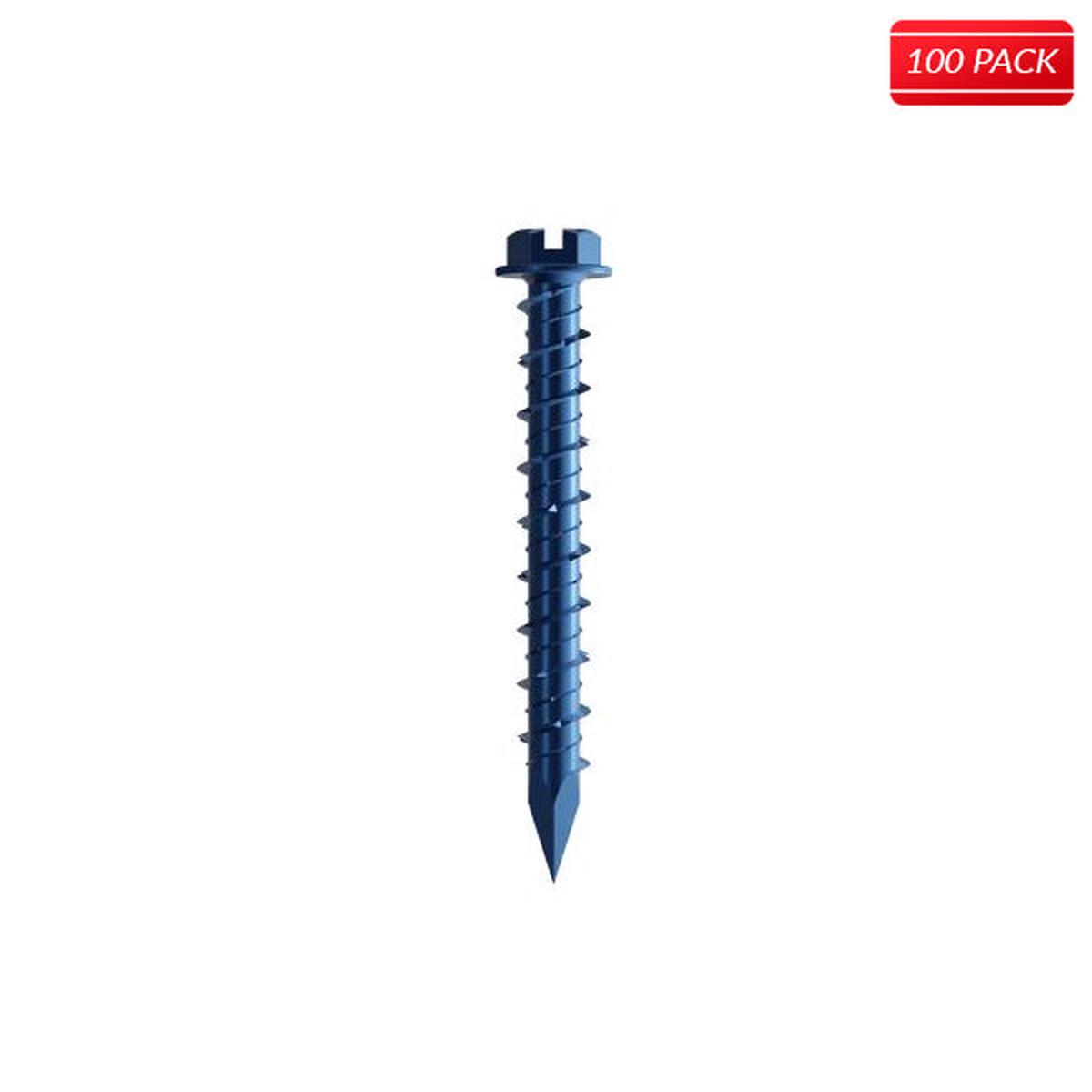 Titen Concrete and Masonry 3/16 x 3 3/4 Hex Head Screw 100 QTY.