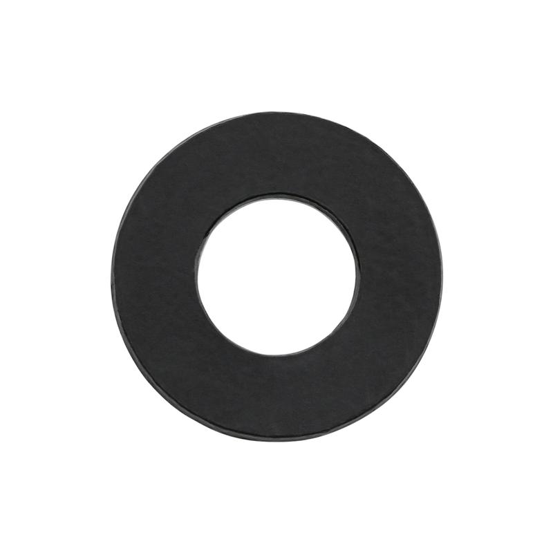 1/2" Black, Washer, Steel - 12 pk