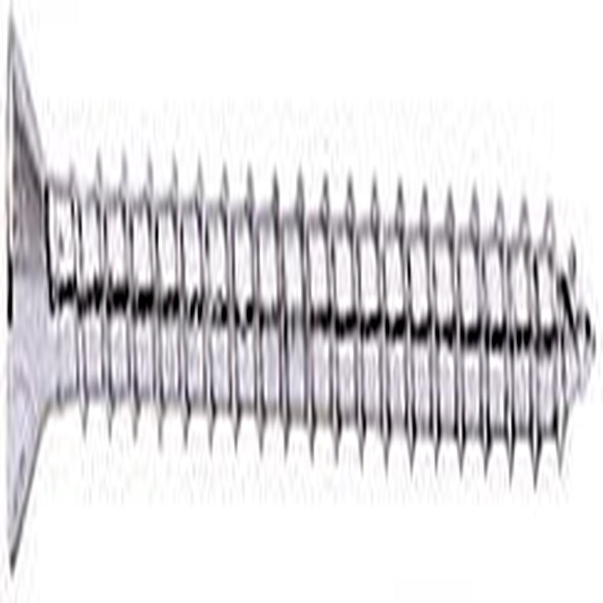 10 x 2" Wall Mounting Flat Head Phillips Sheet Metal Screws - Polished Chrome