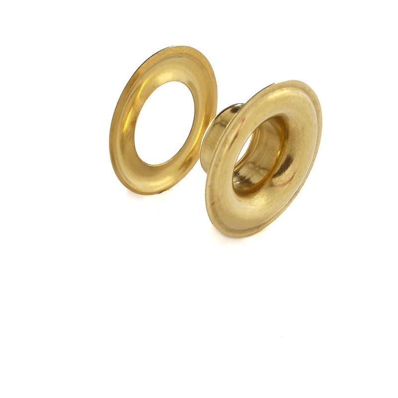 #3 Brass, Grommet with Washer, Solid Brass