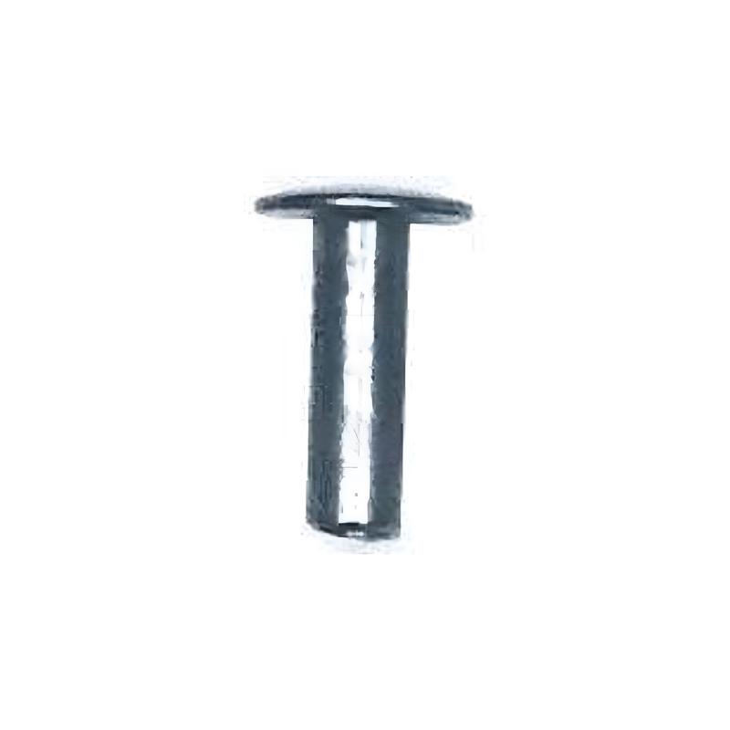 7/16" Nickel, 5/16" Head Diameter Tubular Rivet, Steel, 24-pack