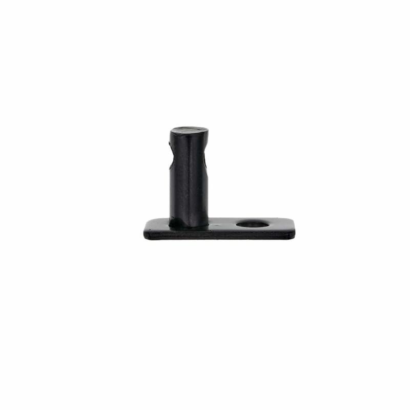 7/8" Black, Lock Post, Zinc Alloy
