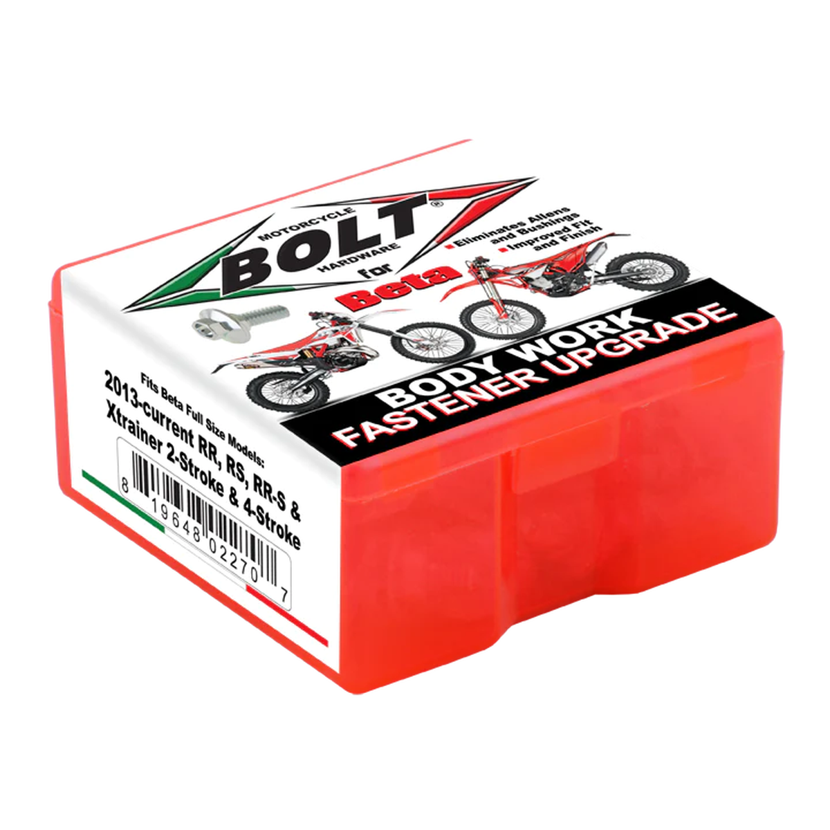 Bolt Plastic Fastener Kit BETA 125-300RR/RX 13-25, 350-500RR/RX 13-25