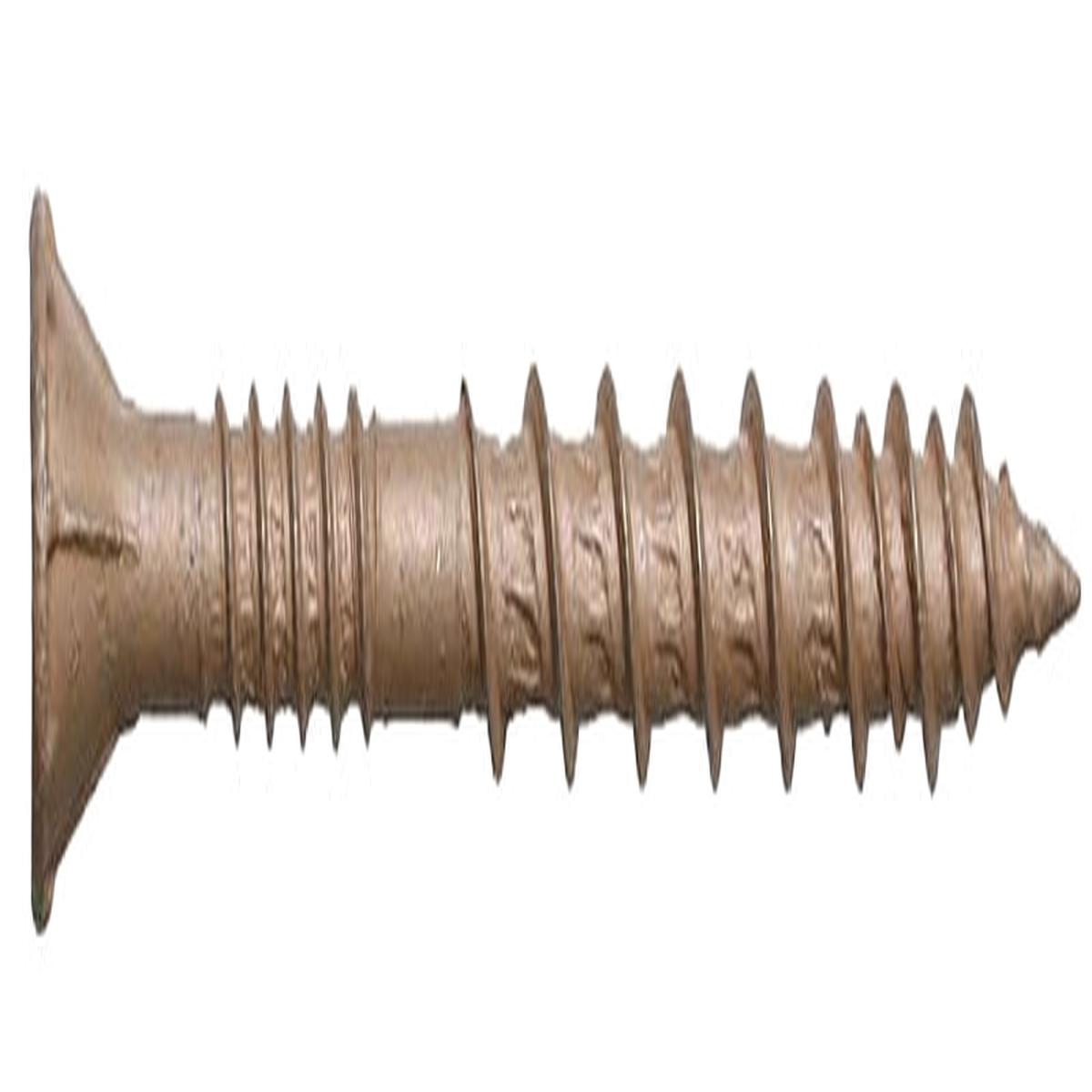 Simpson Strong-Tie DSVT212S Deck Screw, Tan, 2-1/2 in L, Ribbed Head, T25 Drive, Steel, 1000/PK