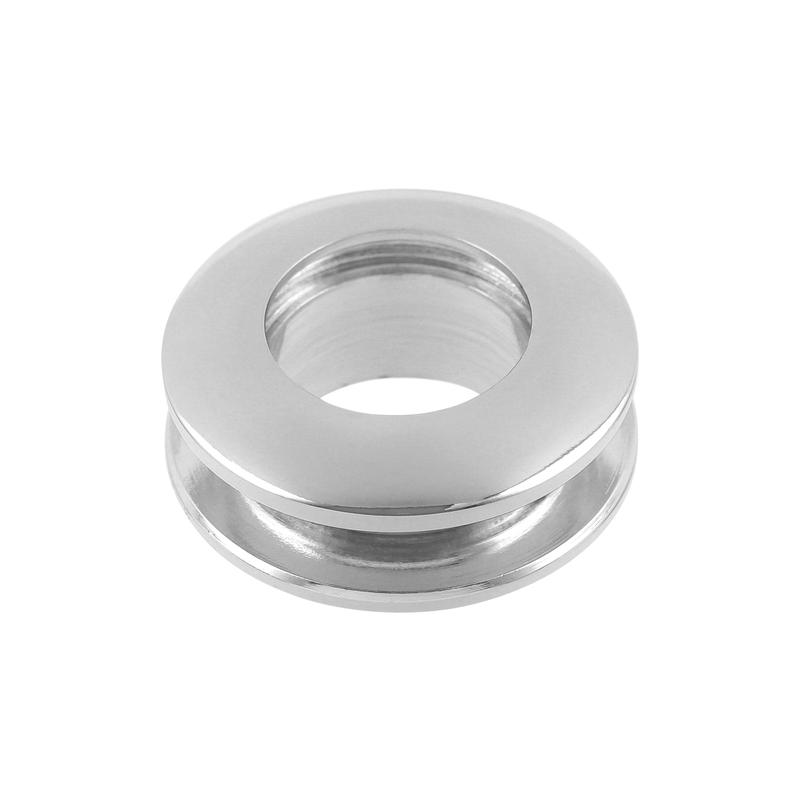 7/16" Nickel, Screw Together Eyelet, Solid Brass
