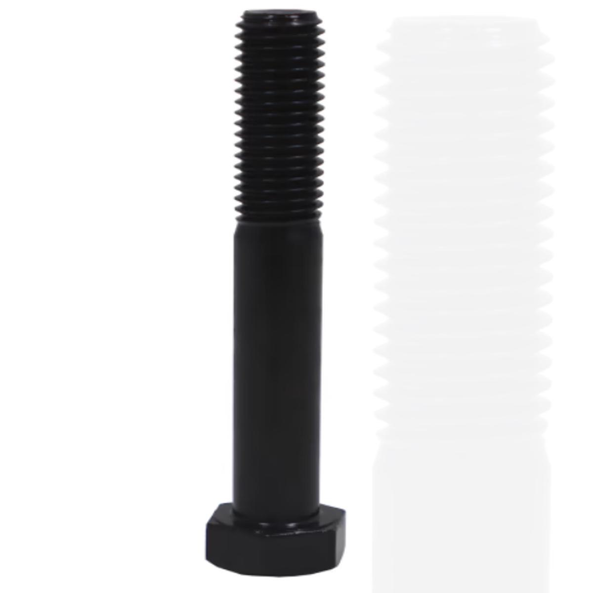 BOLT HT M/C BLACK 30 X 150MM - DIN 931 - GRADE 8.8 - METRIC COARSE