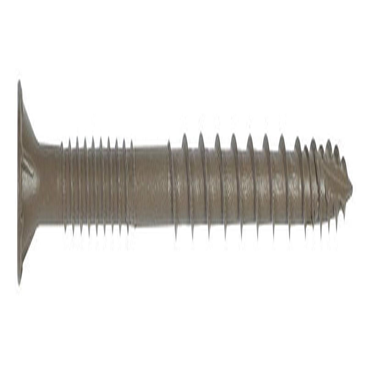 Simpson Strong-Tie Deck-Drive DSVT DSVT4R5LB Deck Screw, #10 Thread, 4 in L, Variable Thread, Ribbed Flat Head, Tan