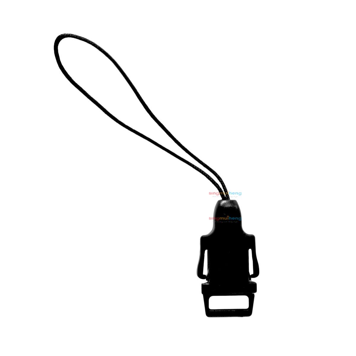 10mm Black Buckle With Cord (2Pcs) #AC00597