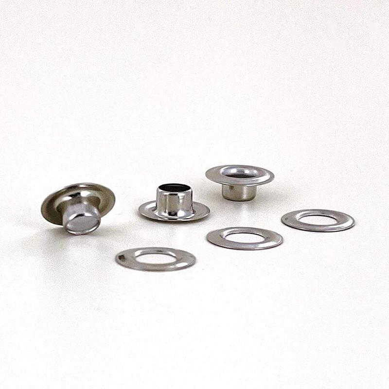 #0 Nickel, Grommets with Washers, 25-Gross, Solid Brass