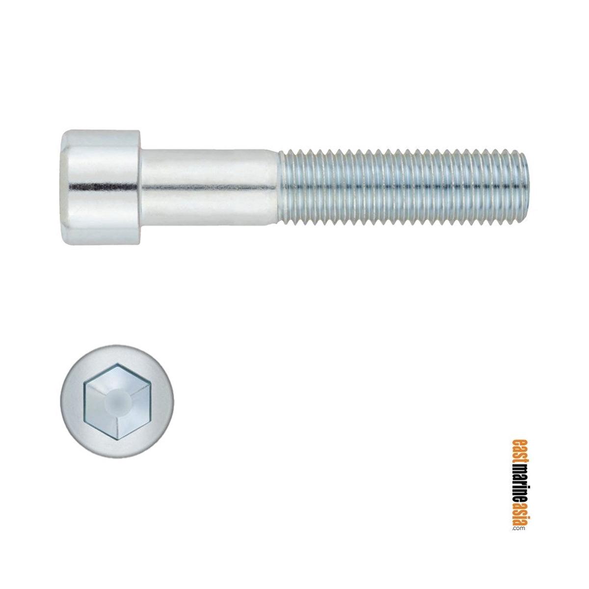 Stainless Steel 316 Bolt Socket Head - Half Thread (DIN 912) - M10 x 150 mm | Pack of 1 | Pack (112397)