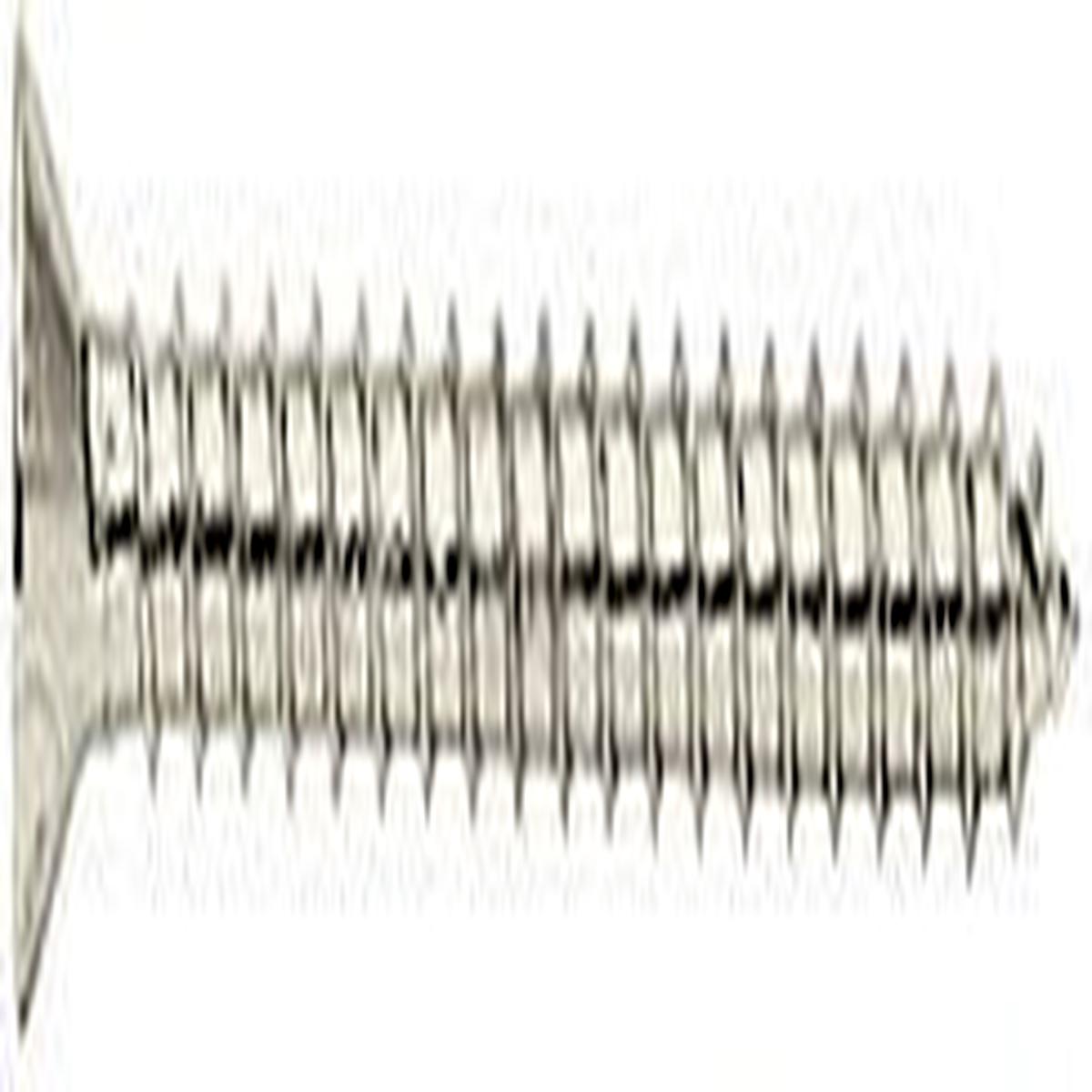 10 x 2" Wall Mounting Flat Head Phillips Sheet Metal Screws - Brushed Nickel