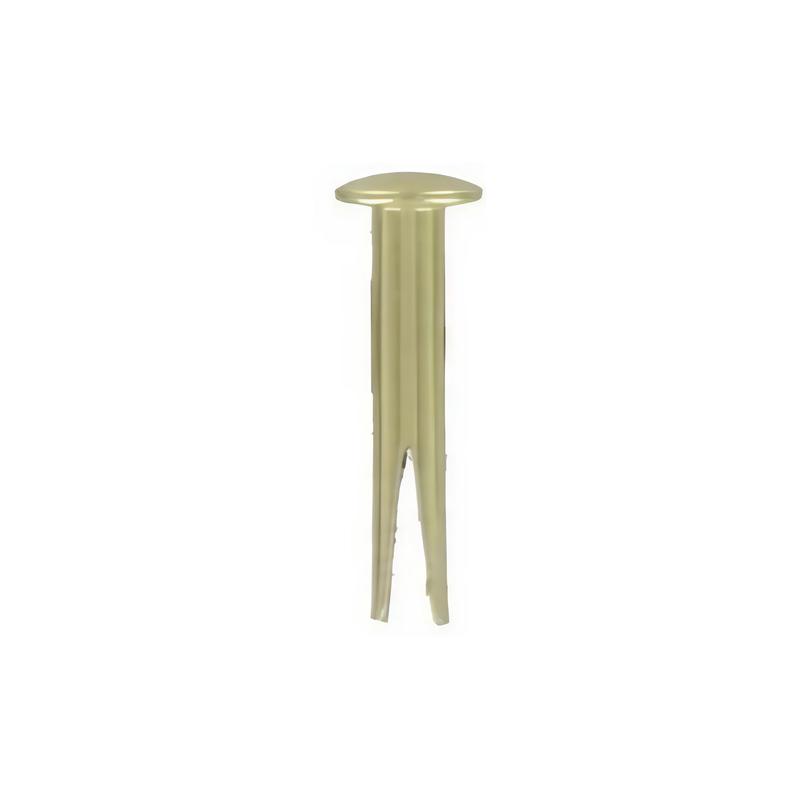 12/16" Brass, Split Rivet, Steel - 24 pk