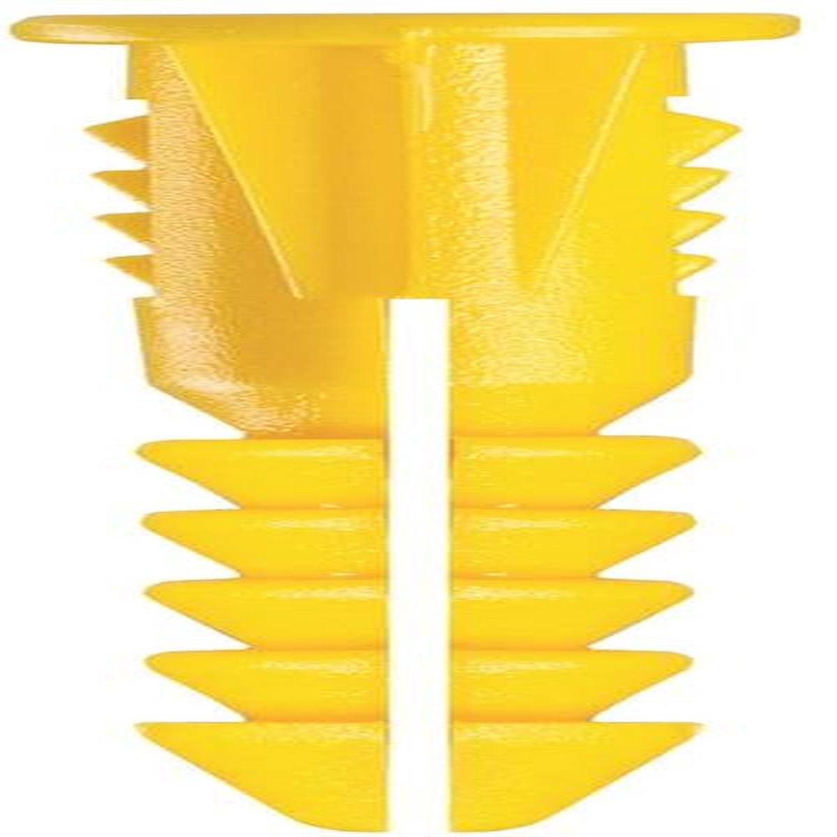Anchr Plstc Yel W-scrw No4-6