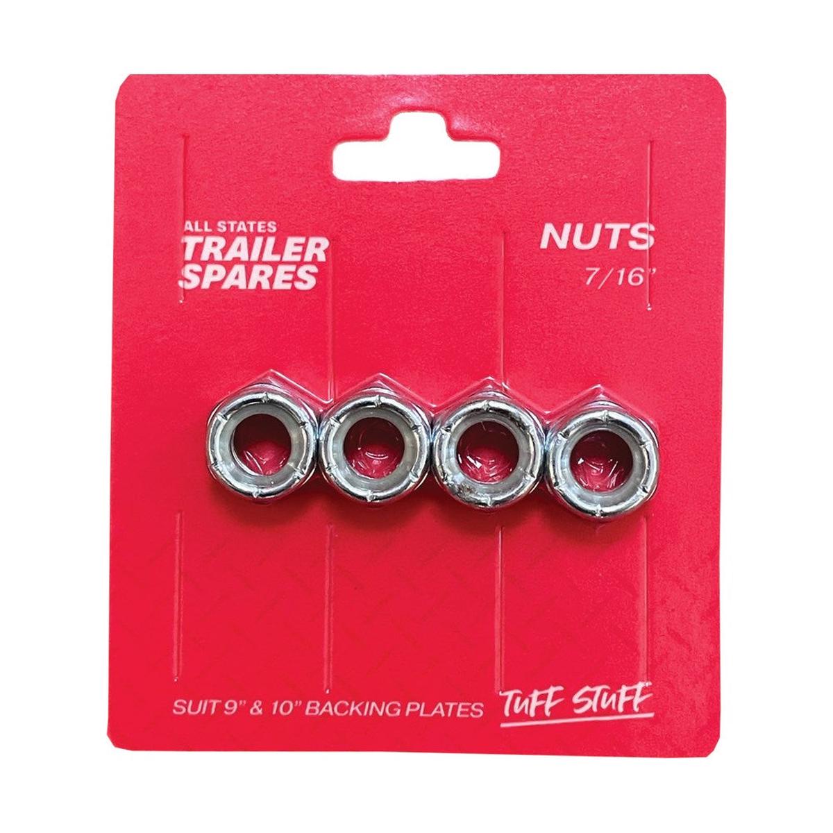 ASTSS Nyloc Nuts - 7/16" to Suit 9" and 10" Backing Plate - R5312N
