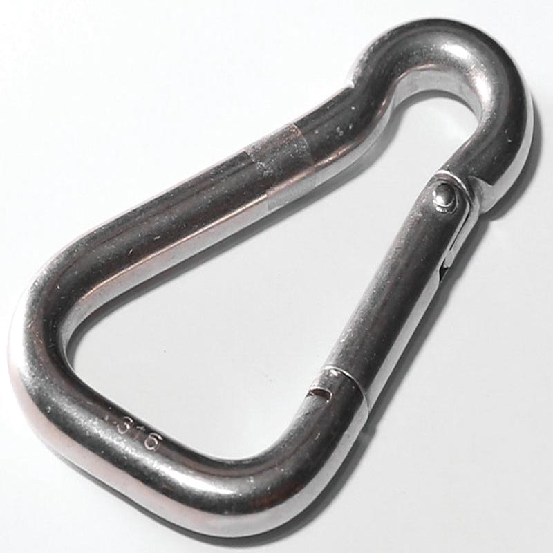 Baron S24502-5/16 Spring Snap, 5/16 in Snap Opening, 2-3/8 in L Dimensions, 400 lb Working Load, Stainless Steel
