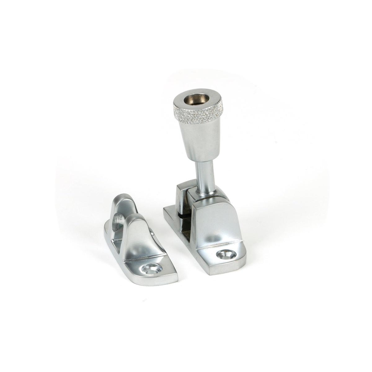 Satin Chrome Brompton Brighton Fastener (Radiused) | From The Anvil