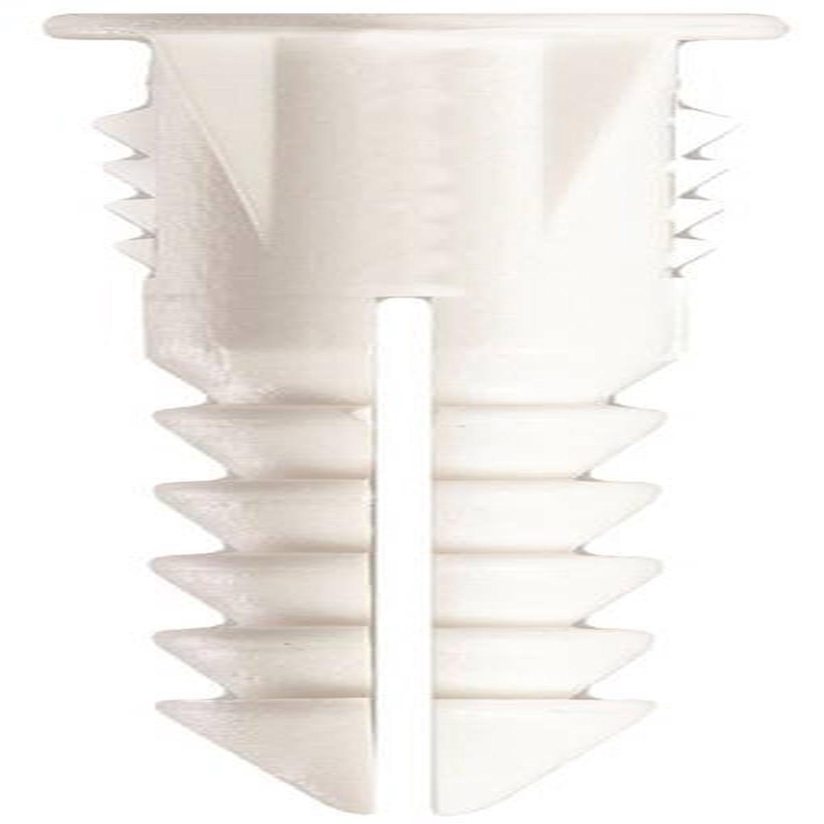 Anchr Plstc Wht W-scrw No6-8