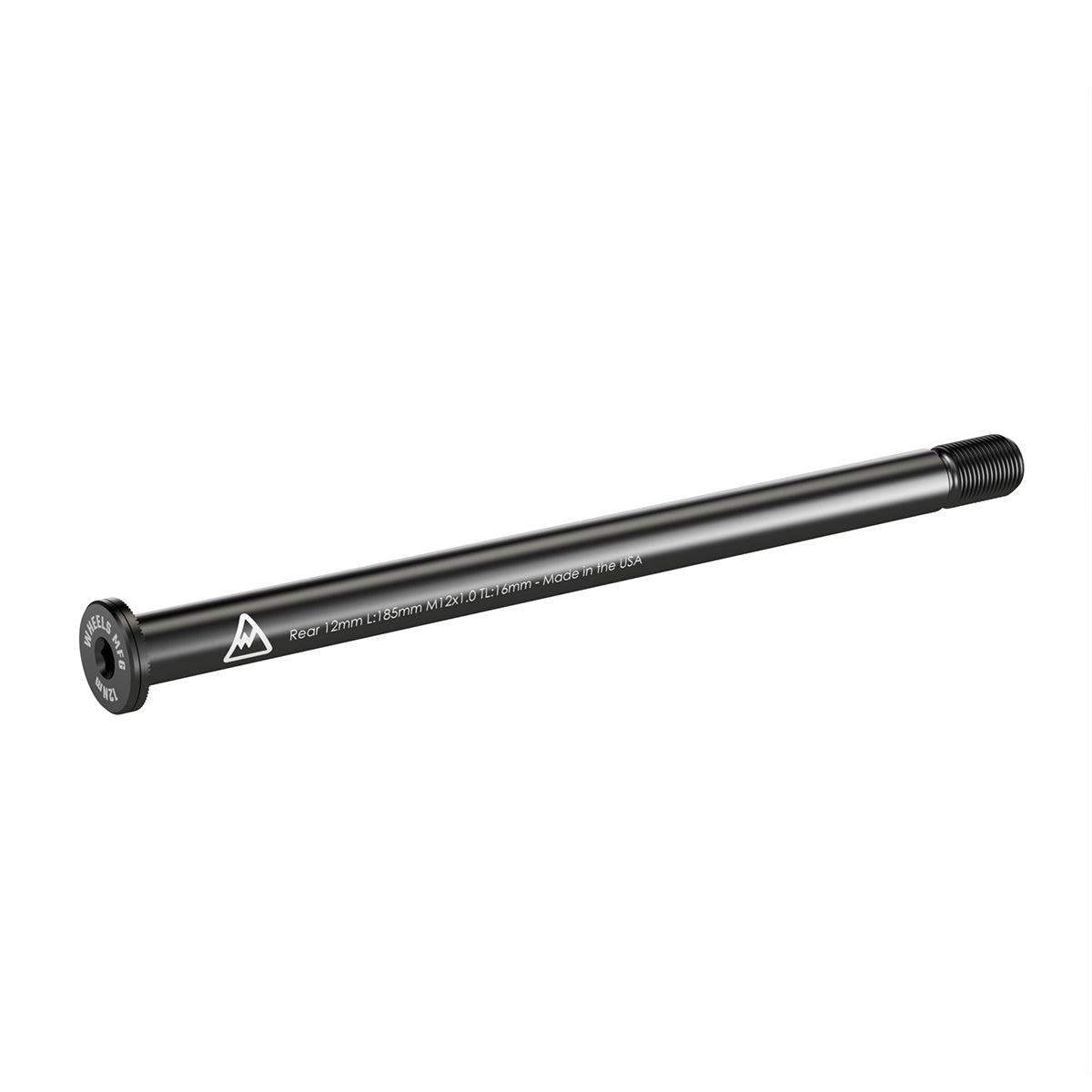 Rear Thru Axle 12mm x 185 Length x 1.0 Thread Pitch - Flat Washer - Default Title