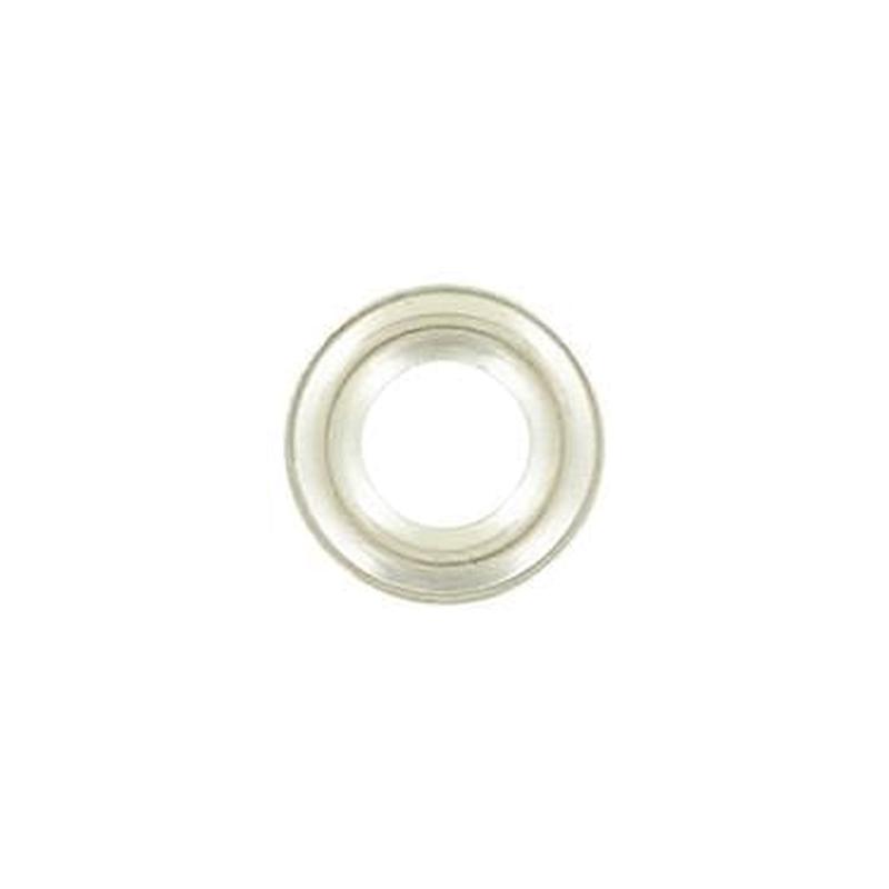 #0 Nickel, Plain Washer Only, Solid Brass Nickel-12pk
