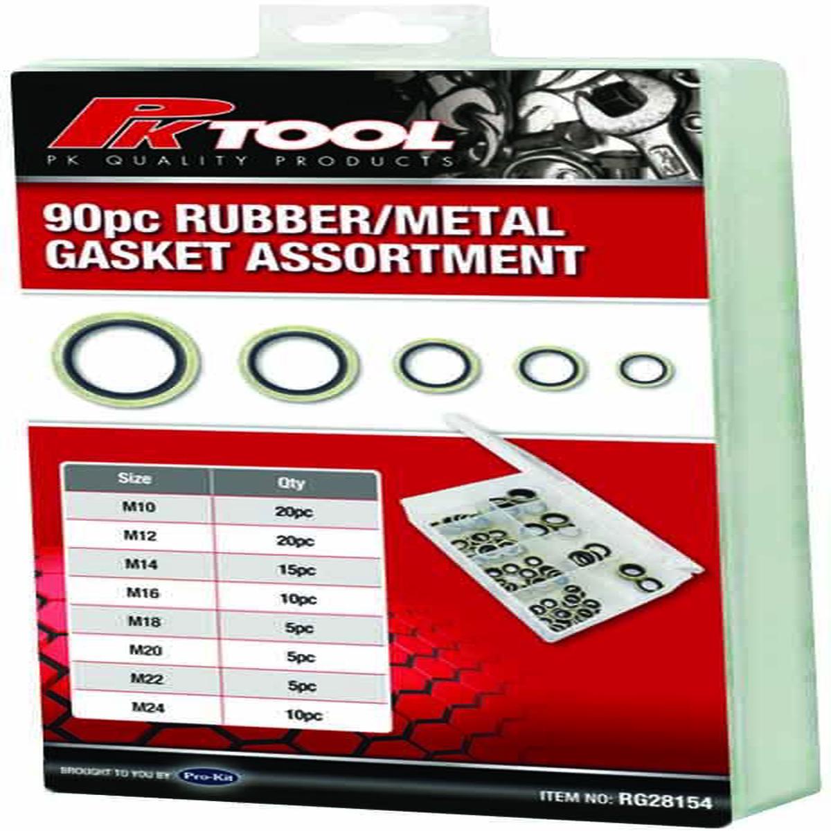 PKTool 145pc Nylon Locknut Assortment - RG2815