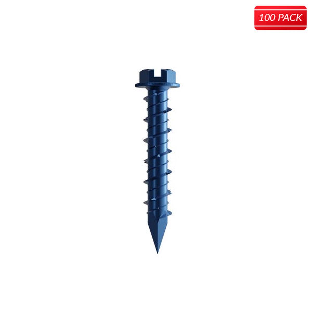 Titen Concrete and Masonry 3/16 x 1 3/4 Hex Head Screw 100 QTY.