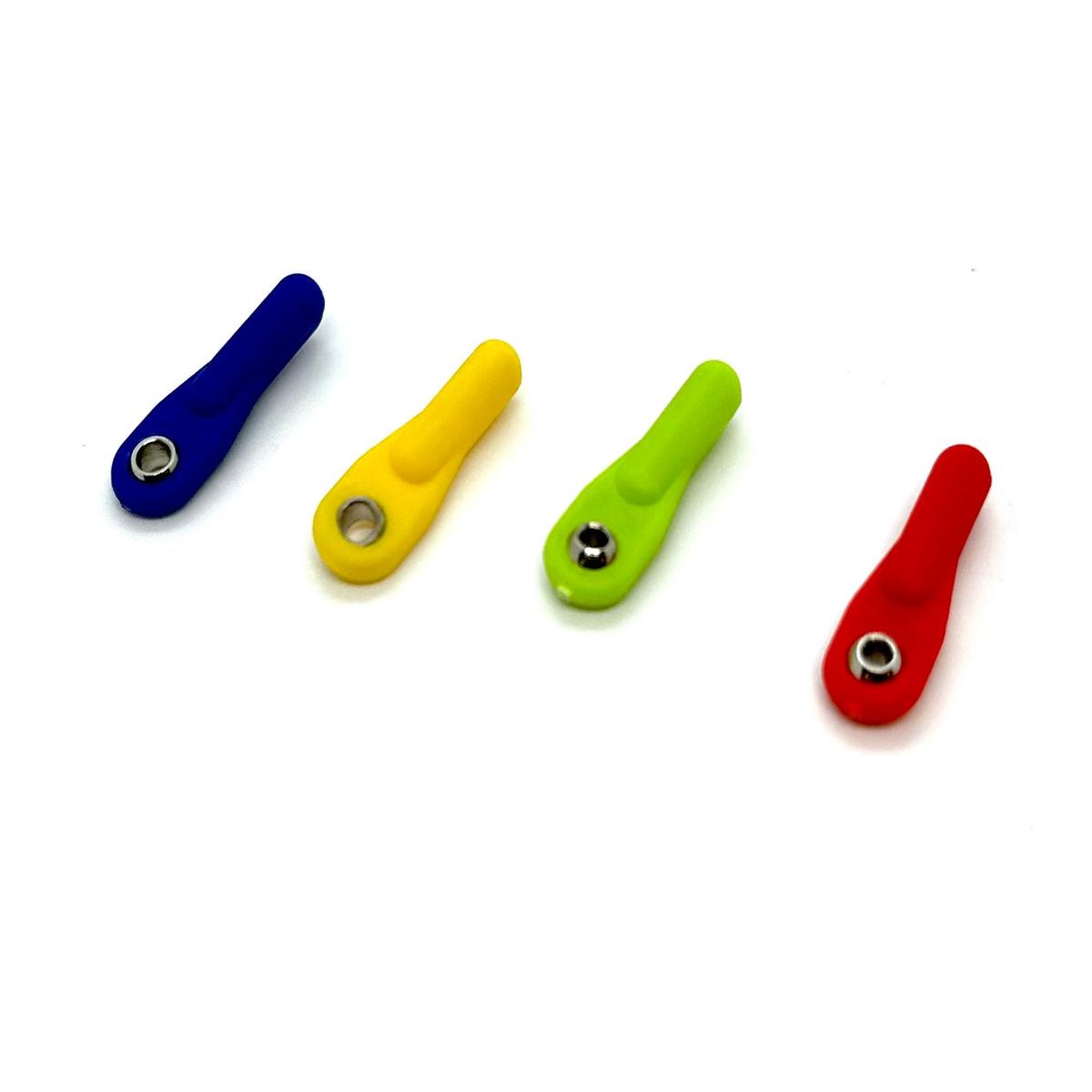 2-56 x 1/2" Swivel Ball Links Colored (12 Pack) | DU-BRO Smooth Nickel-Plated Brass Ball Link