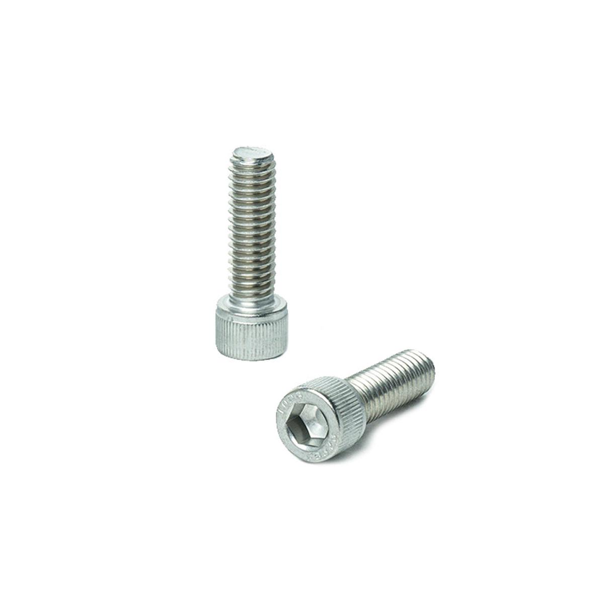 5/16 x 1" Socket Head Cap Screws, Full Thread, Allen Socket Drive, Stainless Steel 18-8, Bright Finish, Qty 10