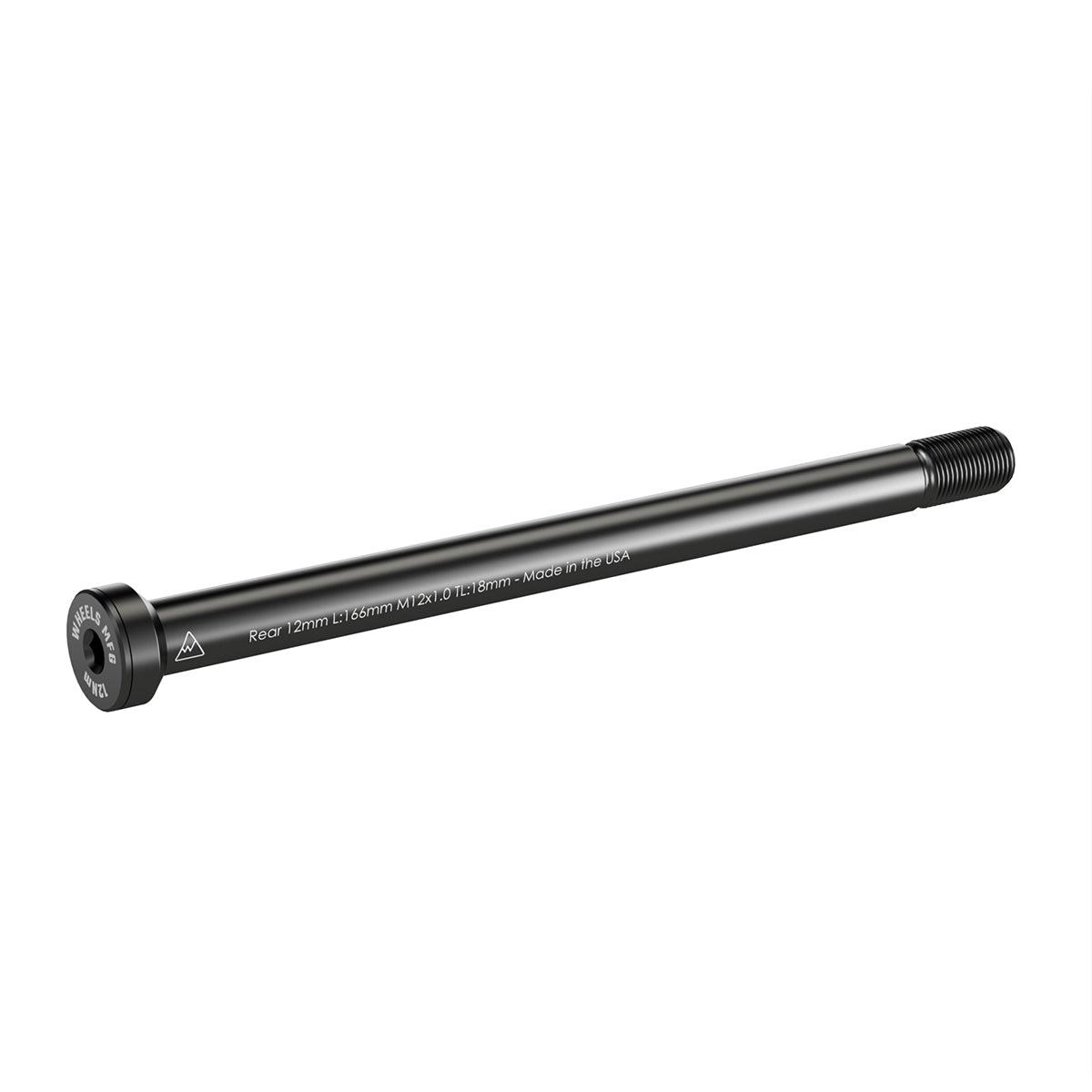 Rear Thru Axle 12mm x 166 Length x 1.0 Thread Pitch - Conical Washer - Default Title