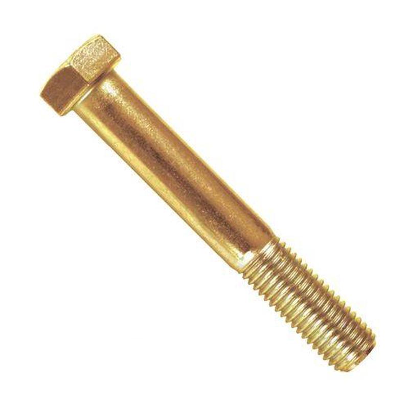 [10 PKG] Hex Head Cap Screws Brass 1/2-13 X 2