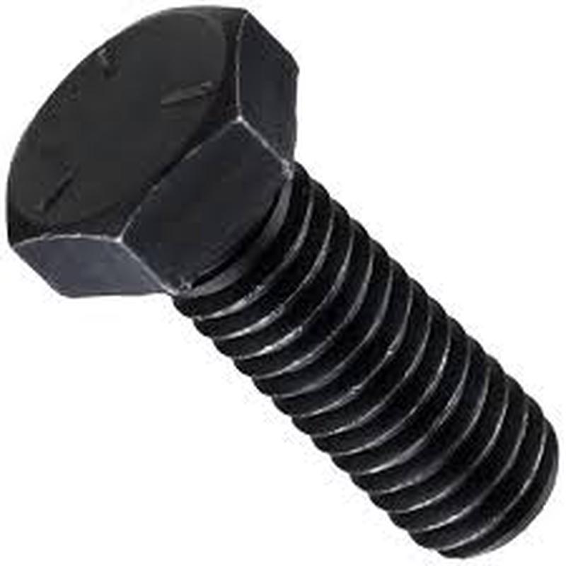 [100 PKG] Grade 2 Plain Finish Hex Tap Bolt (Full Thread) 1/2-13 X 6