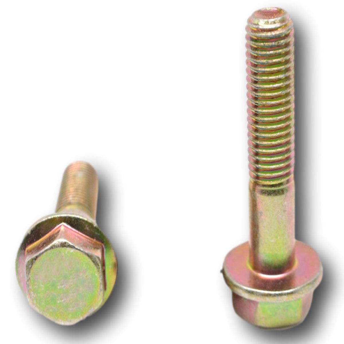 7/16"-14 x 2" Grade 8 Flange Frame Bolt Yellow Zinc Plated
