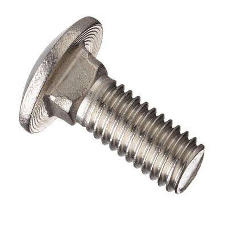 [1 PC] 18/8 Stainless Steel Carriage Bolt 3/8-16 X 9-1/2