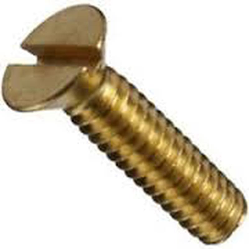 [100 PKG] Machine Screws Slotted Flat Silicon Bronze 8/32 X 3/8