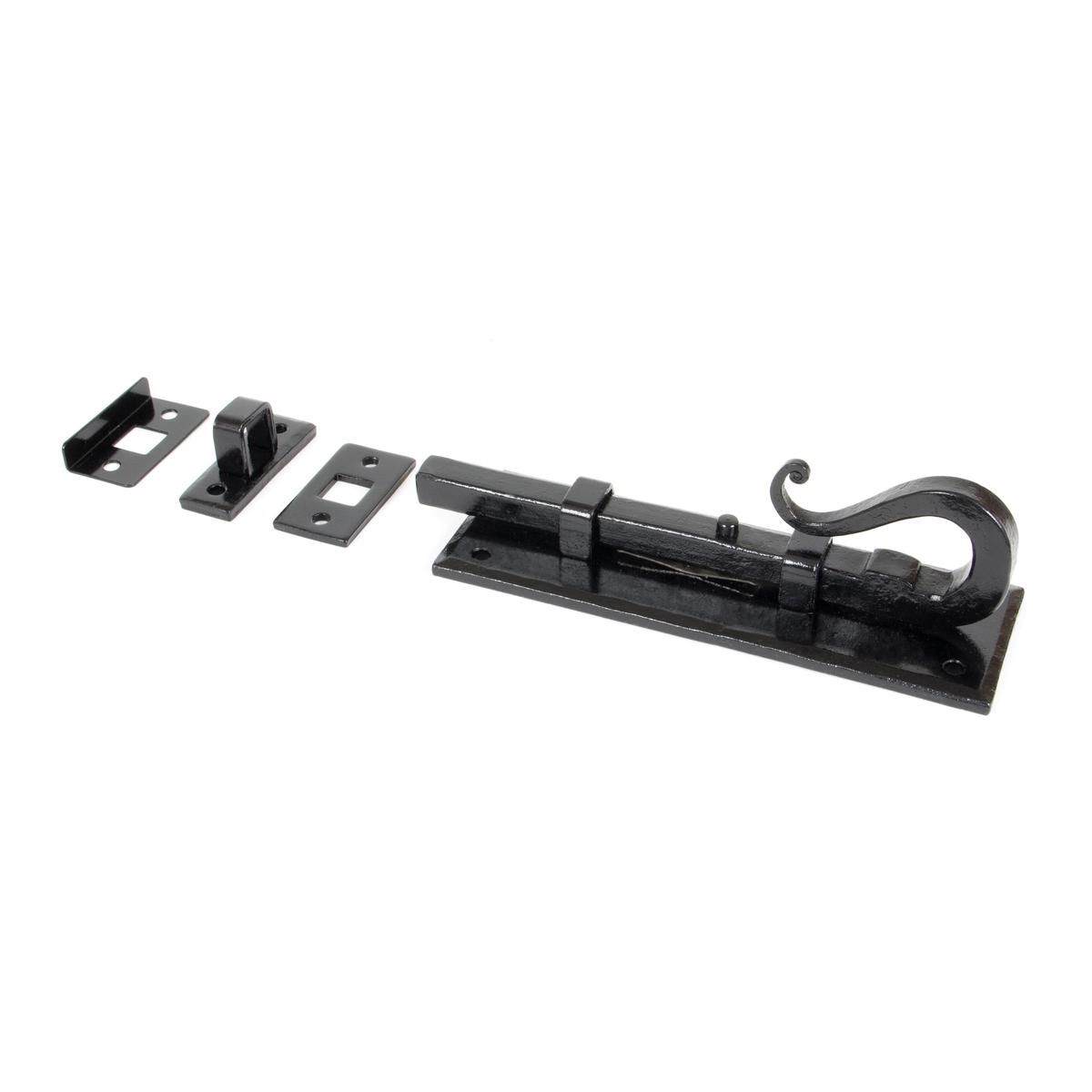 Black 6" Shepherd's Crook Universal Bolt | From The Anvil