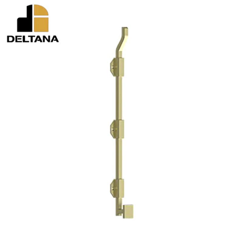 Deltana - 18" Modern Offset Surface Bolt - Heavy Duty - Solid Brass - Optional Finish