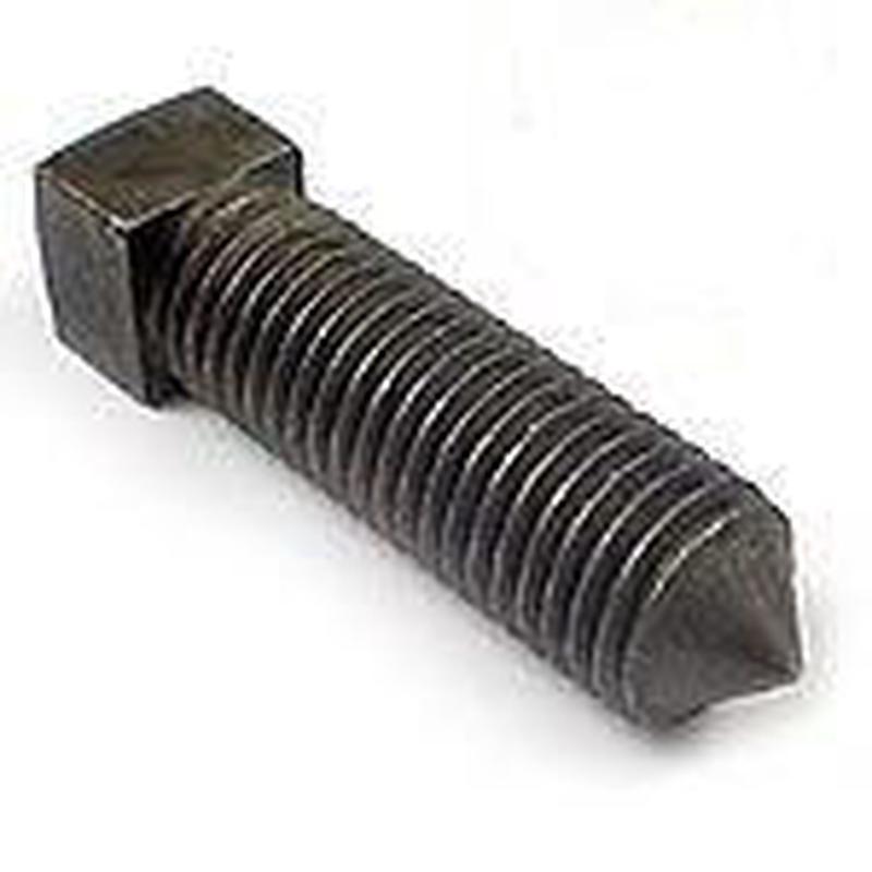 [100 PKG] Square Head Set Screws Case Hardened Steel Cone Point  1/4-20 X 1/2
