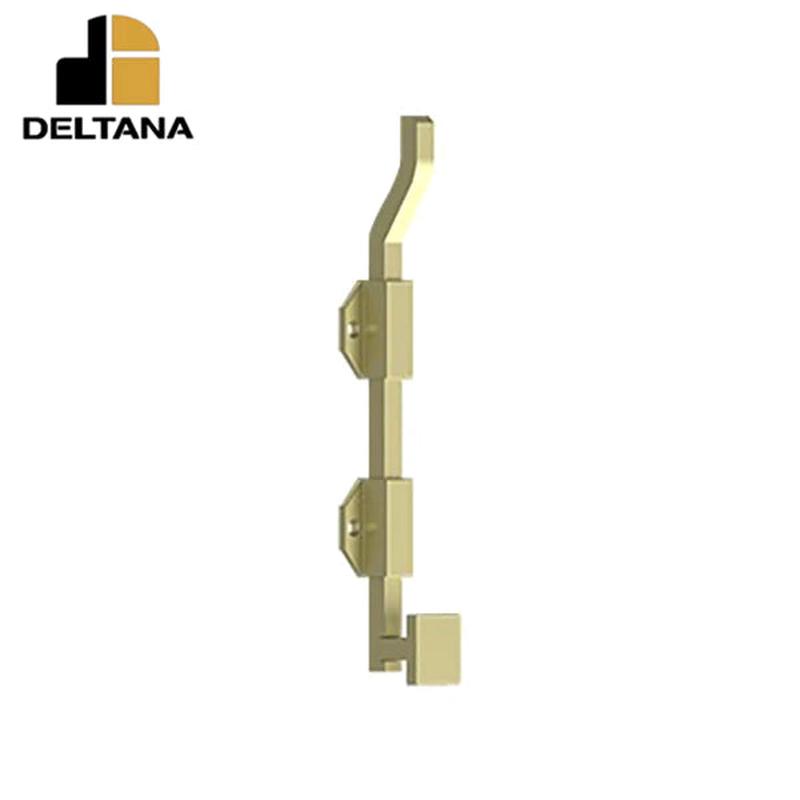 Deltana - 10" Modern Offset Surface Bolt - Heavy Duty - Solid Brass - Optional Finish