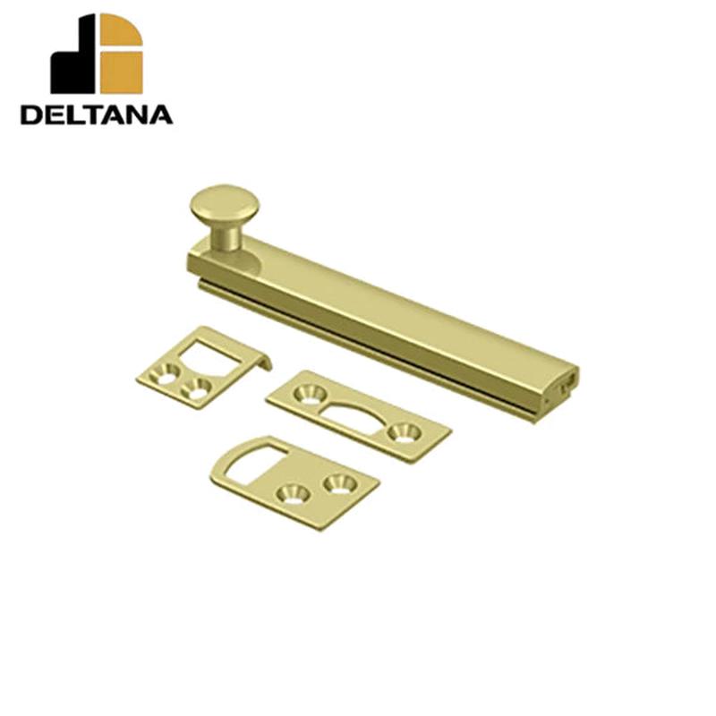 Deltana - 4" Surface Bolt - Concealed Screw - Heavy Duty - Optional Finish