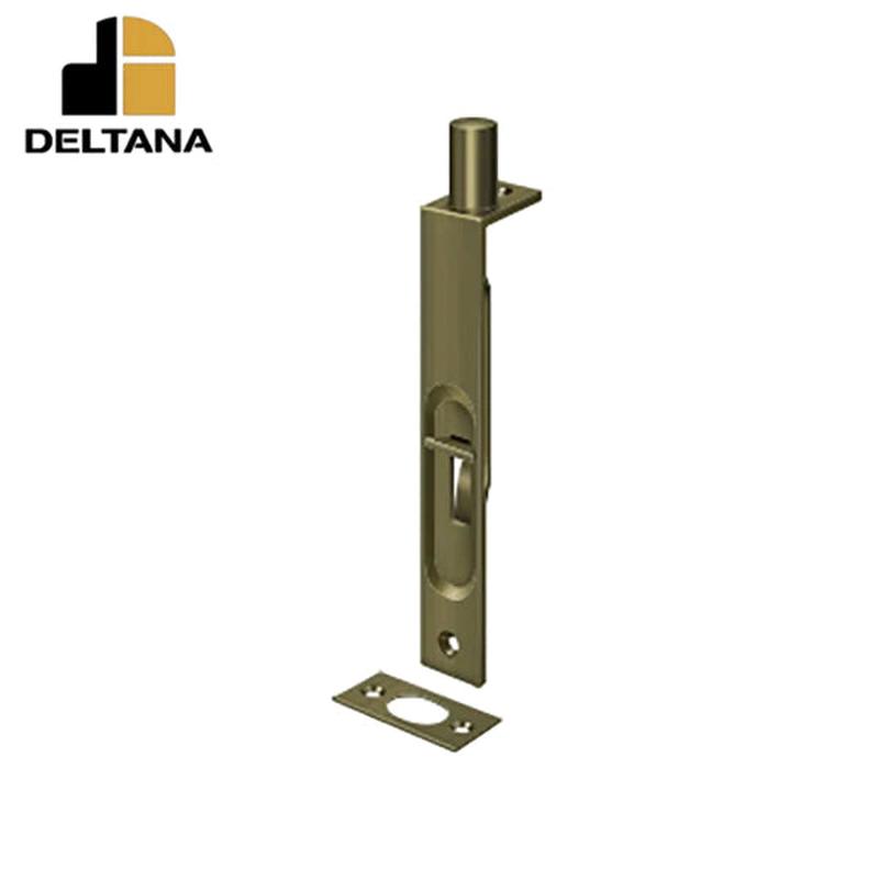 Deltana - 6" Flush Bolt - Heavy Duty - Square - Optional Finish