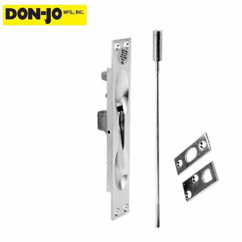 Don-Jo - Aluminum Door Flush Bolt - Satin Chrome (1555-626 - SC - 26D)