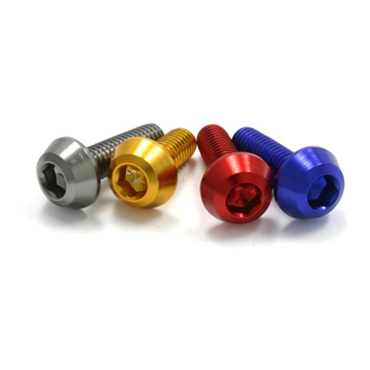 DRC ALUMINUM M6 TAPER BOLTS 20MM BLACK 4PCS
