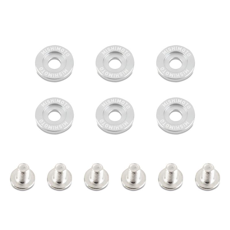 Mishimoto Small Fender Washer Kit (6pcs) - Silver (MISMMFW-SM-6SL)