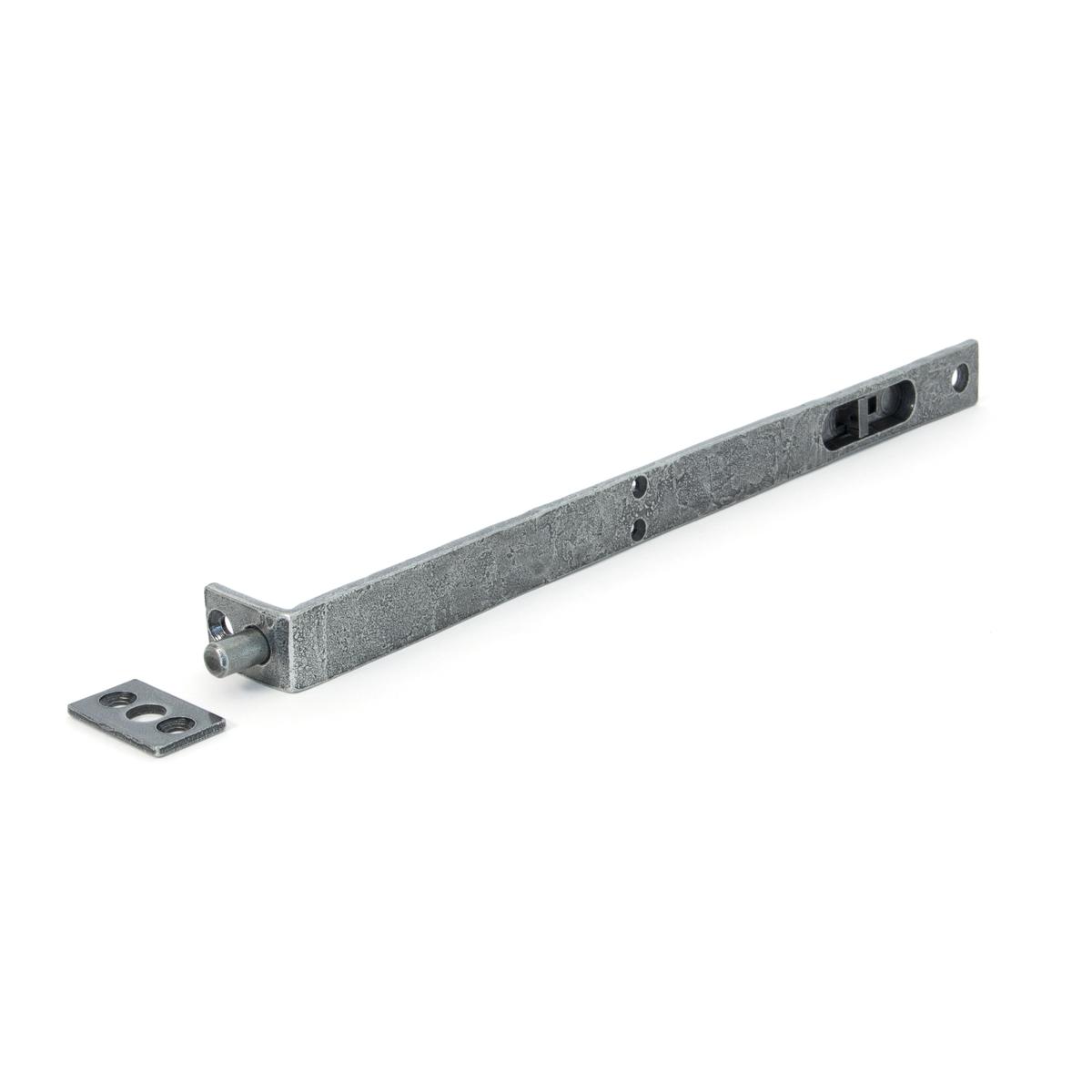 Pewter 12'' Flush/Slide Door Bolt | From The Anvil