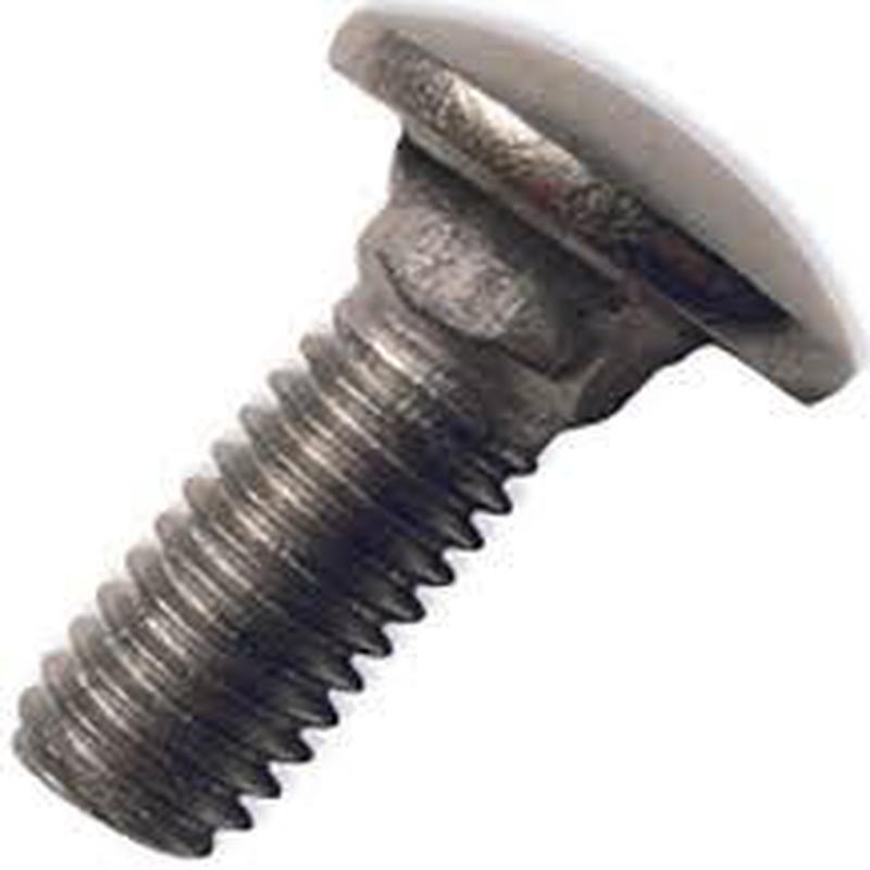[1 PC] A307 Grade A Steel Hot Dipped Galvanized Coarse Carriage Bolts 1/4-20 x 7