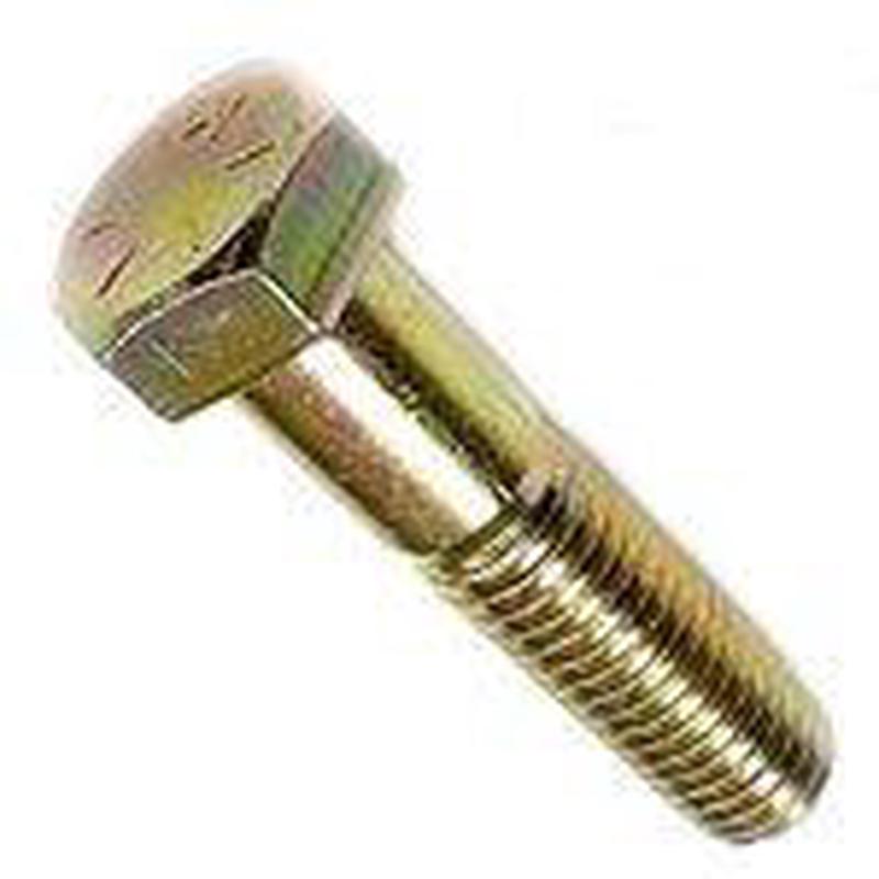 [50 PKG] Hex Head Cap Screws Grade 8 Steel Zinc Yellow Plated (USA Made) 1-8X2 1/4