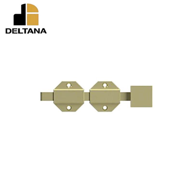 Deltana - 6" Modern Surface Bolt - Heavy Duty - Solid Brass - Optional Finish