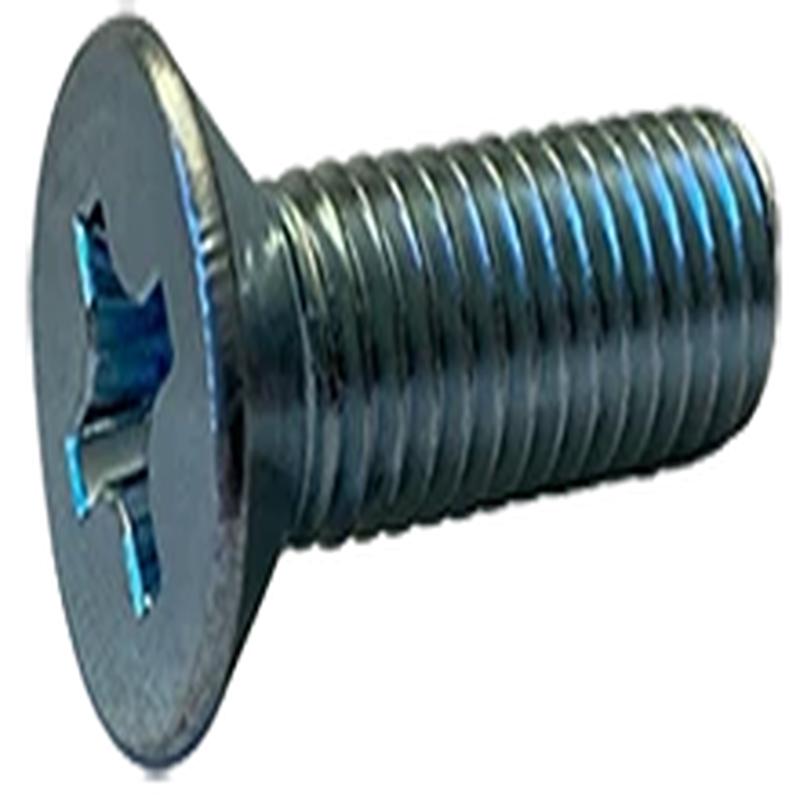 [100 PKG] Machine Screws Phil 82 Degree Flat Steel Zinc Plated 5/16-18 X 1