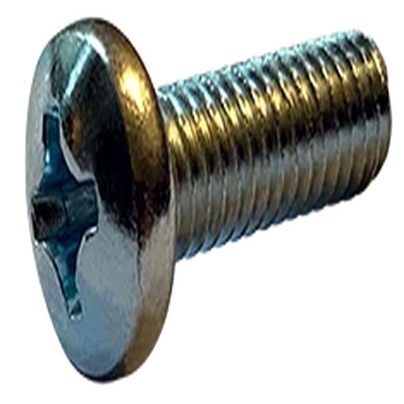 [100 PKG] Machine Screws Phil Pan Steel Zinc Plated 3/8-16X5