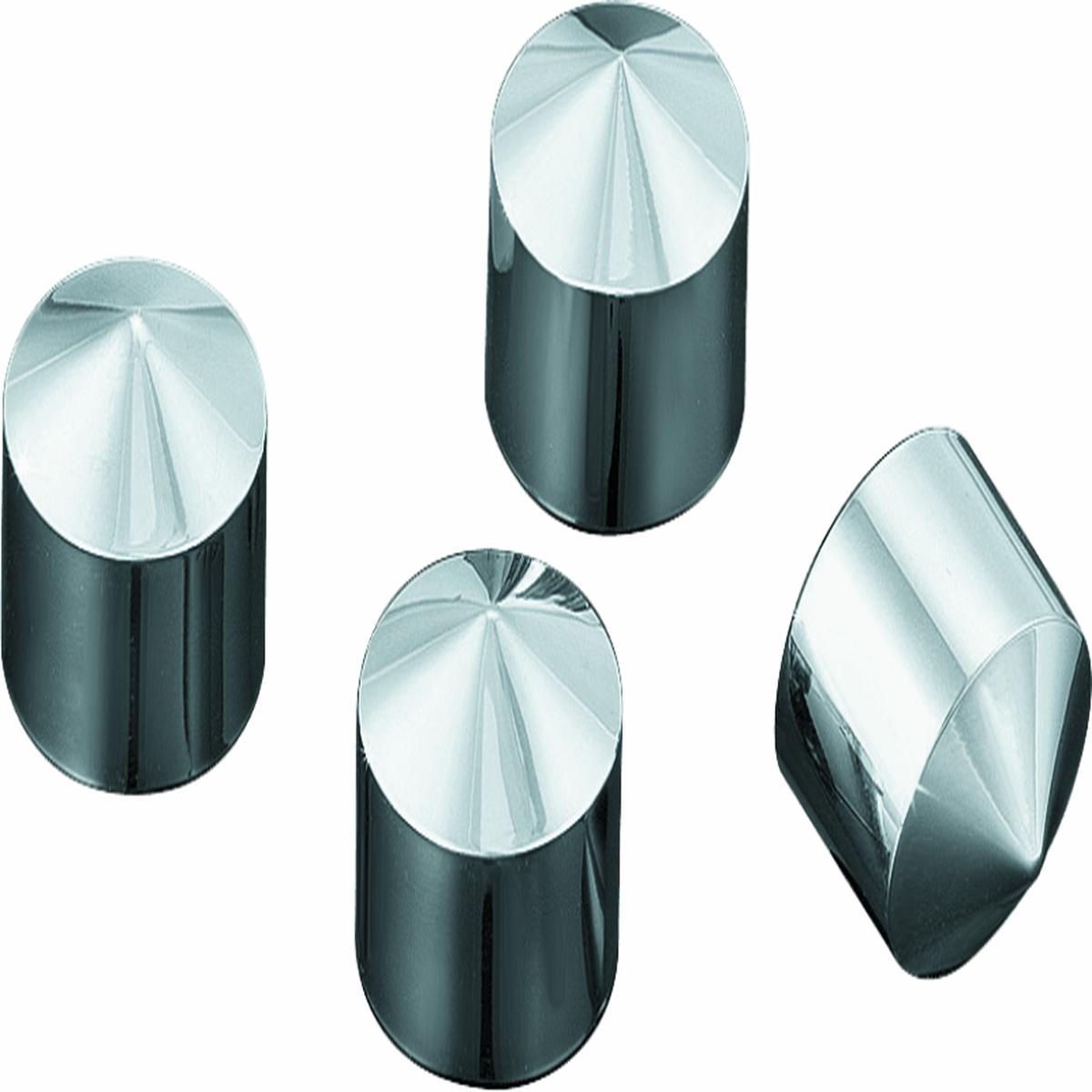 Kuryakyn Peaked Rocker Box Bolt Covers 4 Piece Twin Cam & Milwaukee-8